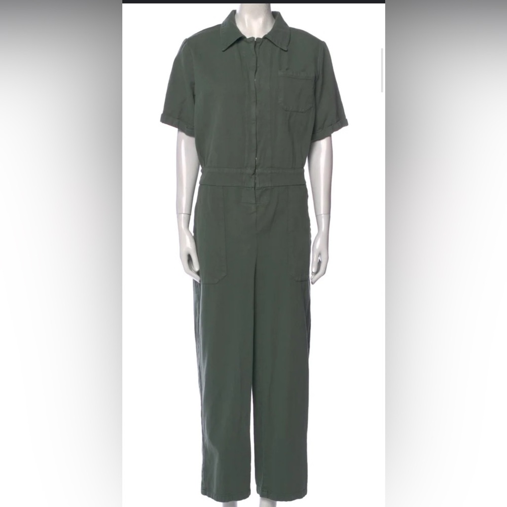 LACAUSA Green Short Sleeve Jumpsuit, Size M, like new!